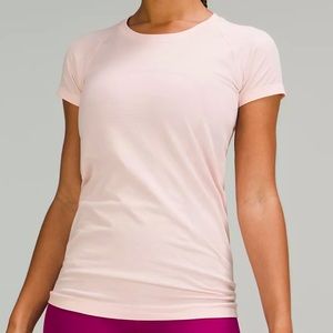 Lululemon light pink swiftly shirt